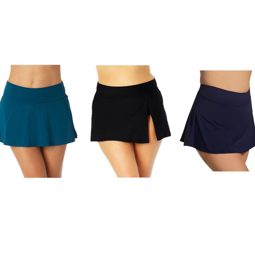 NWT Anne Cole Women's Quick Dry Swim Skirt Multicolor Sizes 18W-24W $70 8B528